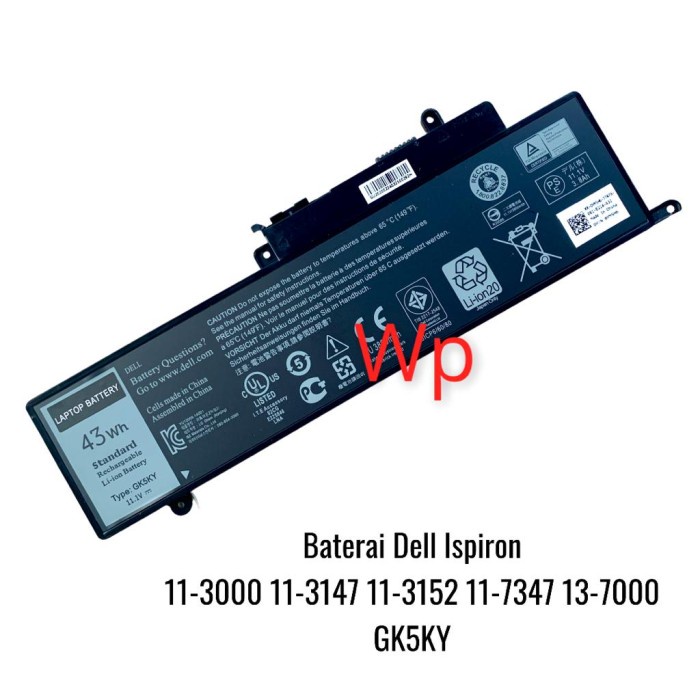 Baterai Dell Ispiron 11-3147 11-3148 11-3152 13-7000 13-7347 GK5KY