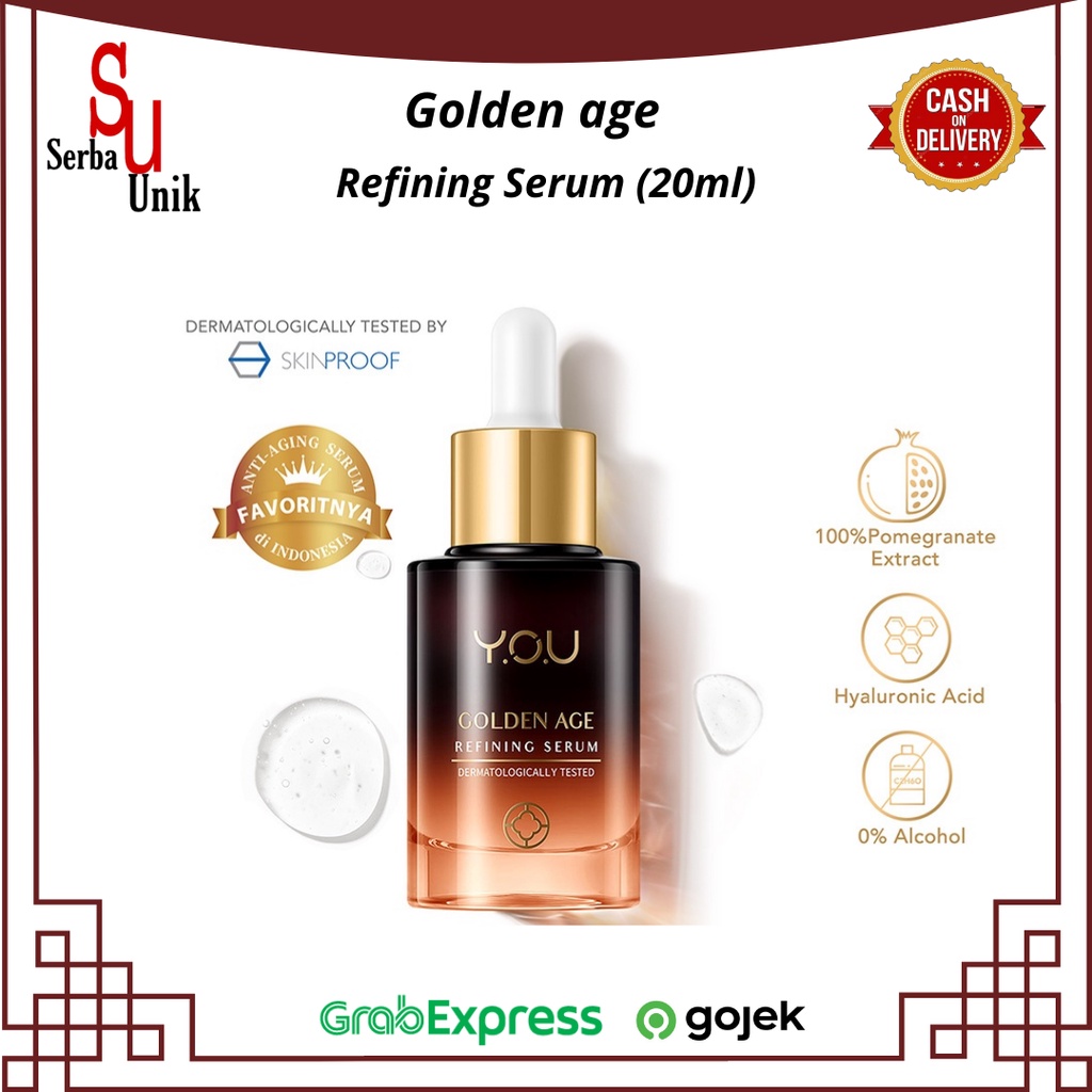 Kosmetik You Golden Age Refining Serum / Serum Wajah 20ml