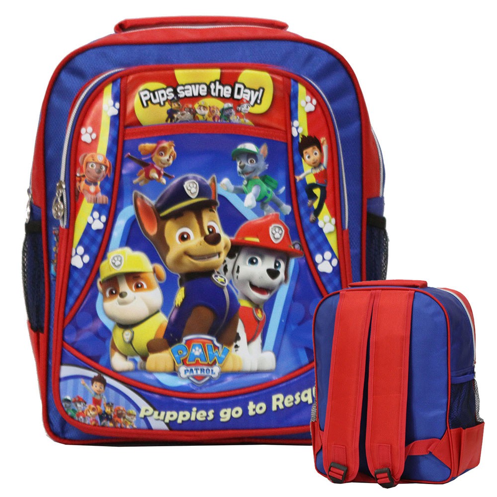 TAS MURAH Tas Anak Sekolah TK & PG Paw Patrol Soft Timbul 3 Kantung
