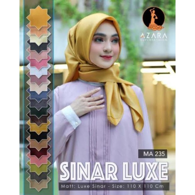 JILBAB SEGI EMPAT GLOWING LUXE SINAR ORI AZARA