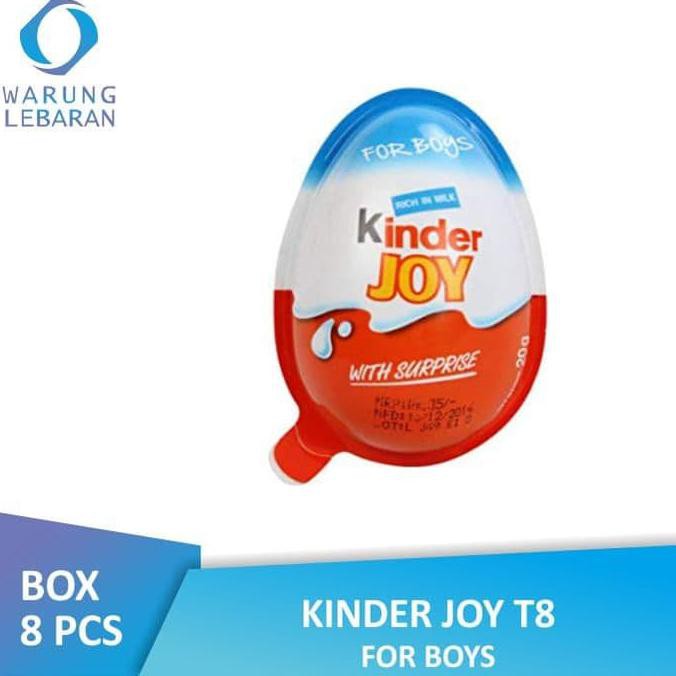 

BEST SELLER PACK Kinder Joy Chocolate For Boys (8 Pcs x 20 Gr) / Kinderjoy