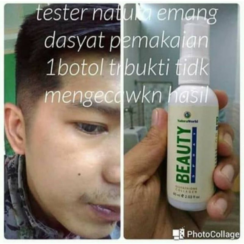 NATURA BEAUTY SPRAY ORIGINAL / SERUM OBAT JERAWAT BATU PRIA WANITA / PENGHILANG JERAWAT