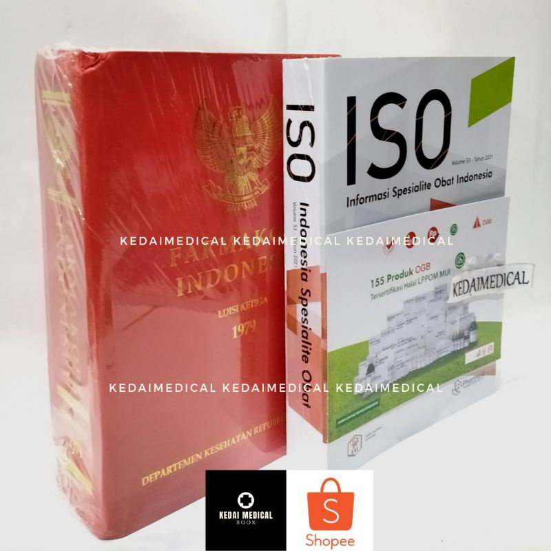 PAKET 2 BUKU Farmakope 3 DAN ISO OBAT VOL.53 TERLARIS