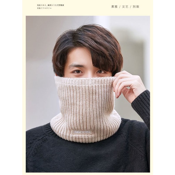 SCARF PRIA WINTER MUSIM DINGIN-Cream