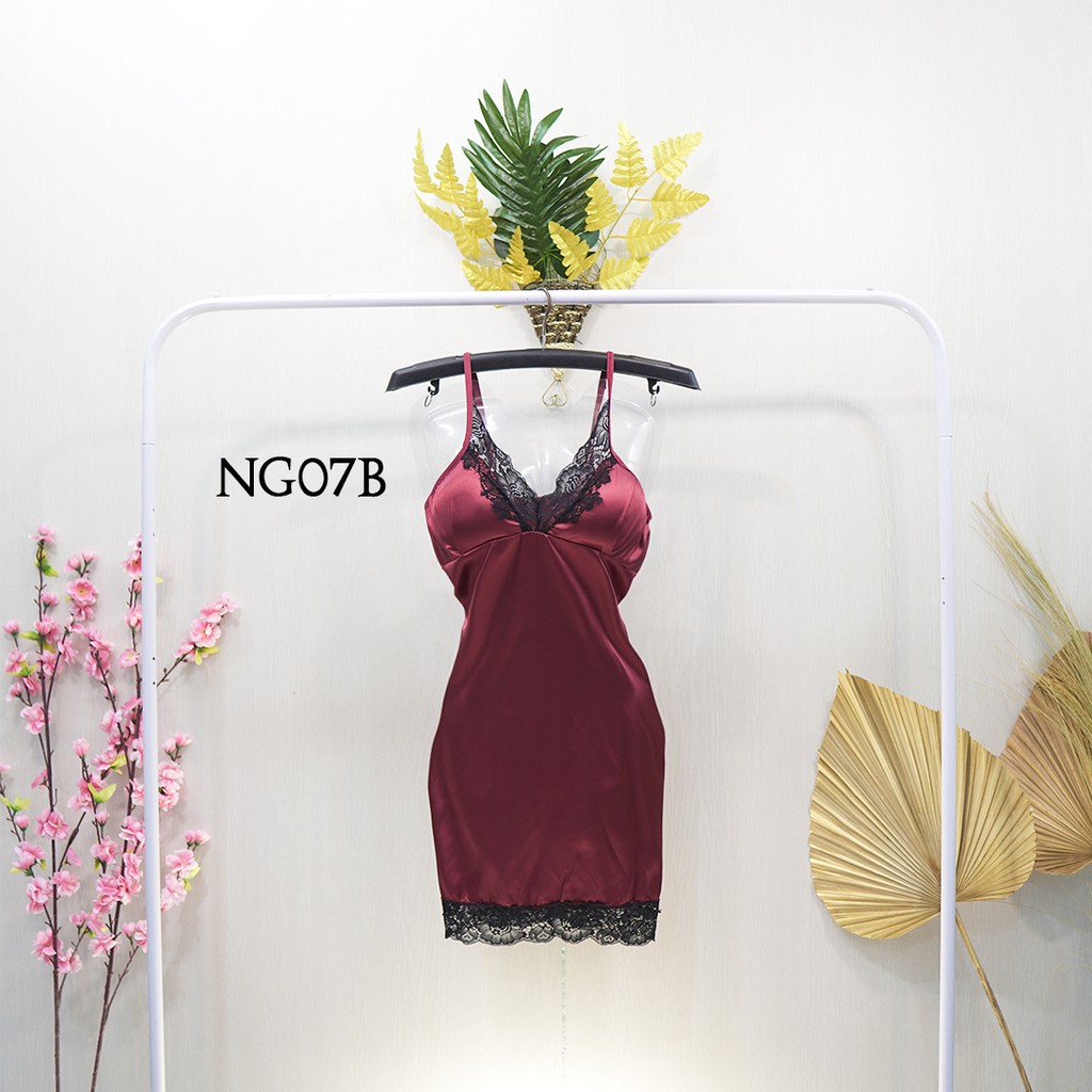 [BISA COD] BAJU TIDUR WANITA DEWASA LINGERIE SEXY HOMEDRESS SEKSI MAROON NG07B