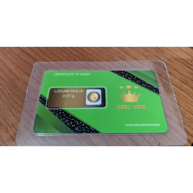 BABY GOLD 0,01 gram , LOGAM MULIA 24 KARAT
