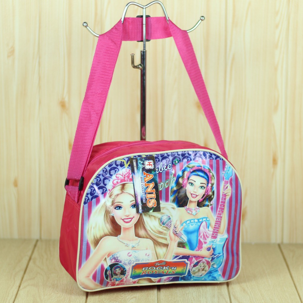 TERMURAH Tas Anak Perempuan Tas Selempang Slempang Anak Cewek Karakter Barbie Lucu Imut PAUD TK SD