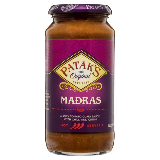 

Patak’s Madras Sauce Spicy Paste 283g | saus | bumbu | masak