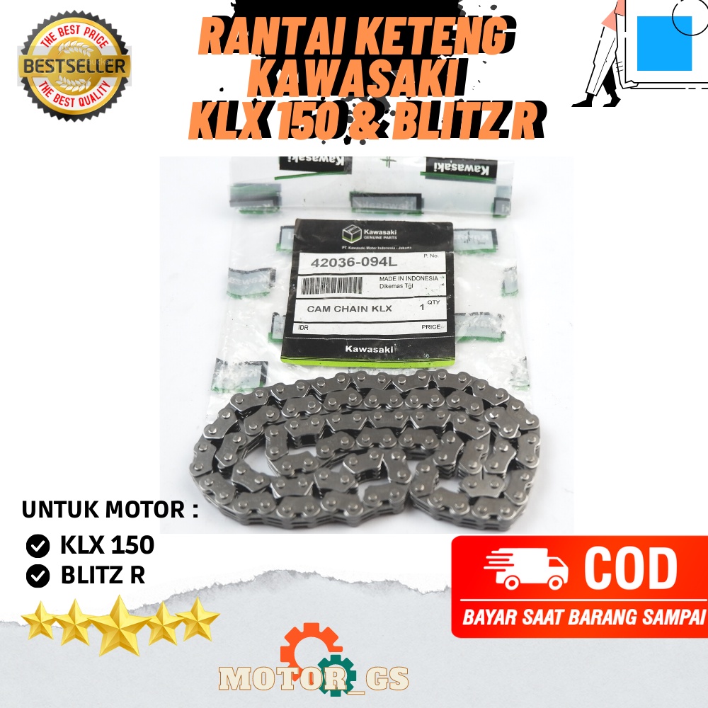 Rantai keteng - kamprat Rantai Mesin KLX 150S & BLITZ R PART 92057-0032