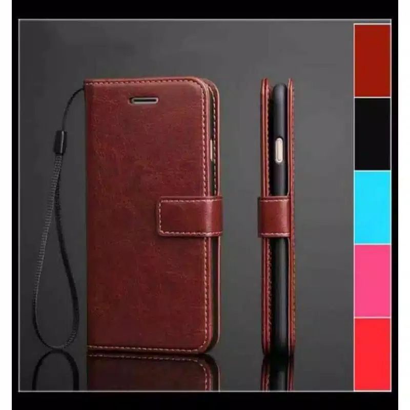 VIVO Y91 Y91c Y93 Y95 Z1pro S1pro X50 X50pro Casing flip magnet kulit asli