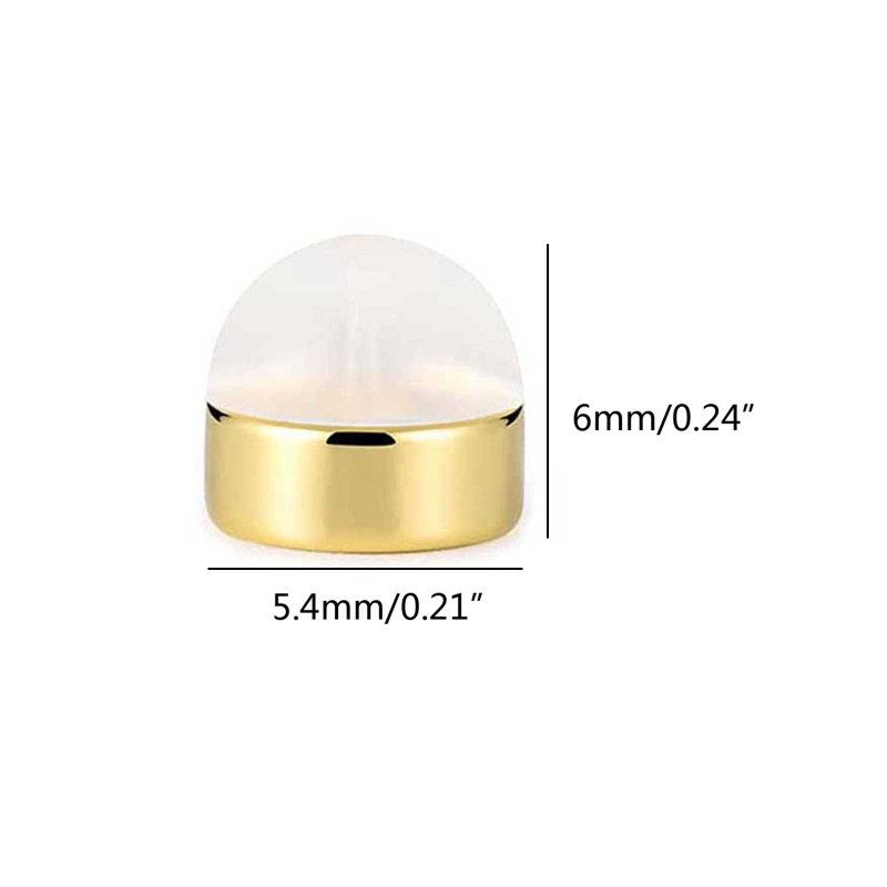 Siy 12pcs Stopper Belakang Anting Tusuk Bahan Silikon Hypoallergenic Warna Goldsilver