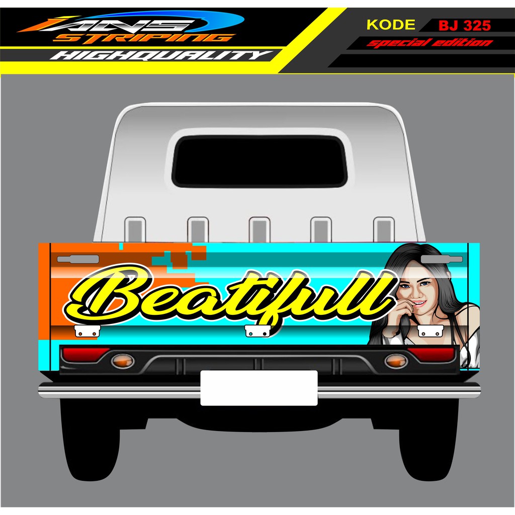 STICKER GRANMAX PICK UP / STIKER BAK BELAKANG MOBIL GRANMAX / DECAL STICKER GRANMAX