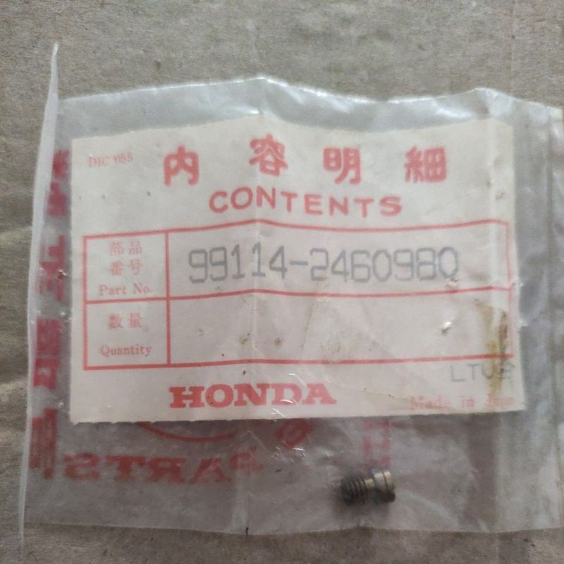 spuyer bensin Jet main honda TLR200 SL125 original part no 99114-2460980