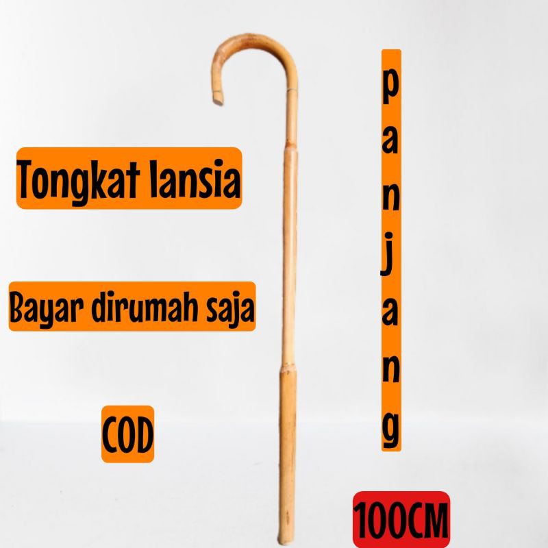 TONGKAT JALAN - TONGKAT KAYU ROTAN - TONGKAT LANSIA