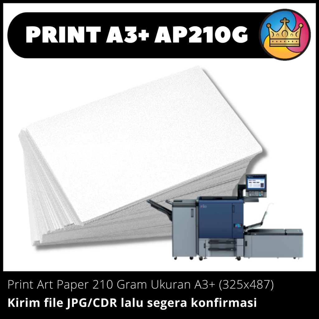 

DIGITAL PRINT A3+ Cetak Kertas Art Paper Carton AP 210 Gram