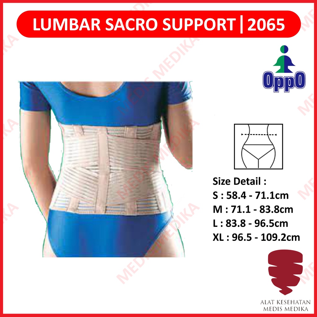 Oppo Sacro Lumbar Support 2065 Korset Deker Alat Penyangga Tulang Belakang