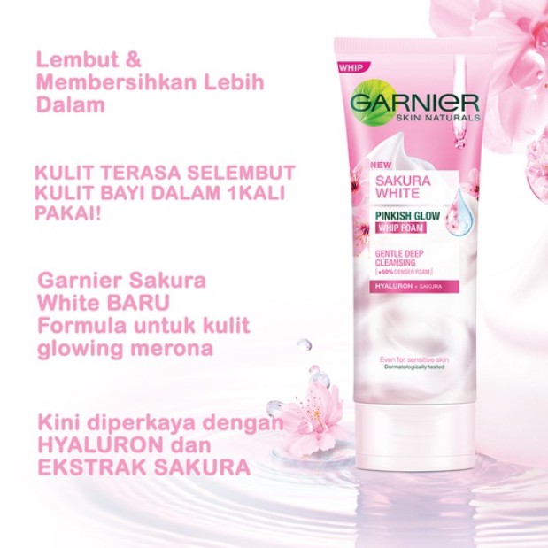 ⭐BAGUS⭐ GARNIER FACIAL WASH | Pure Active / Sakura / Light Complete Whip Foam 50 &amp; 100ml