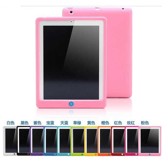 TERLARIS  Silicone Case iPad 2|3|4 Soft Rubber Silicone Case Fit & Light - Hitam  TERLARIS