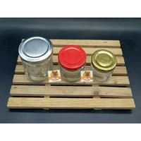 Toples Botol selai 75ML dengan Tutup Jam Jar Kaca KEDAP 2665