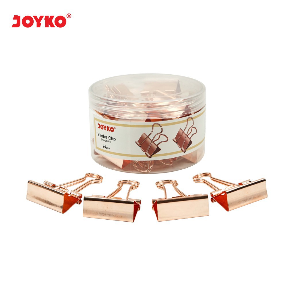 

Binder Clip Klip Penjepit Kertas Joyko 155RG 1 Drum 24 Pcs