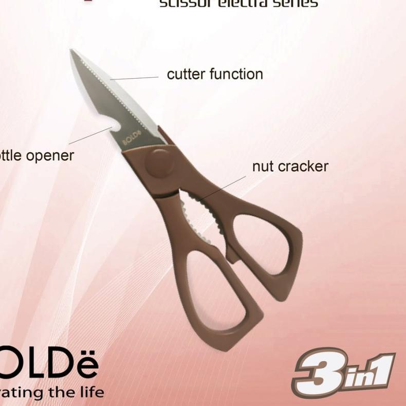 ✷ BOLDe Electra Scissor Super UTENSILE Gunting Dapur ➳