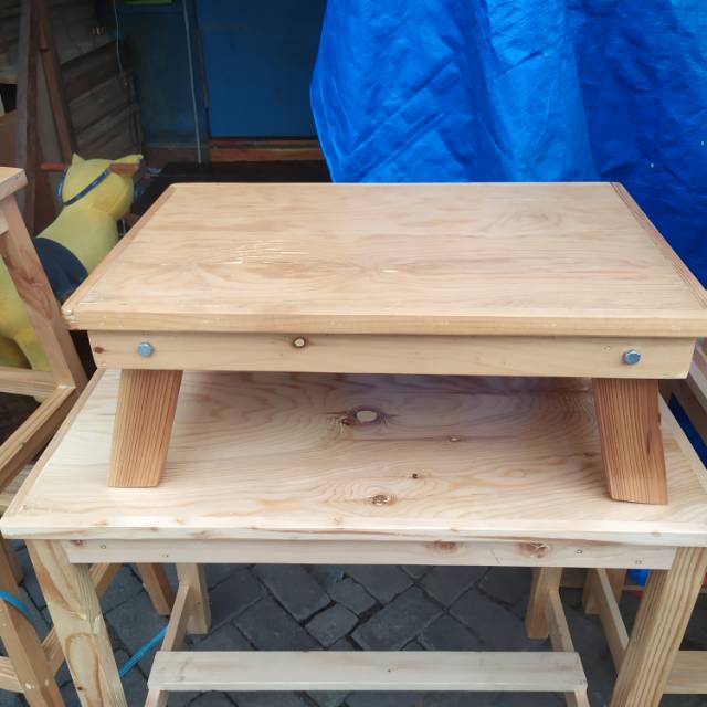 meja lipat jati belanda 60x40x27