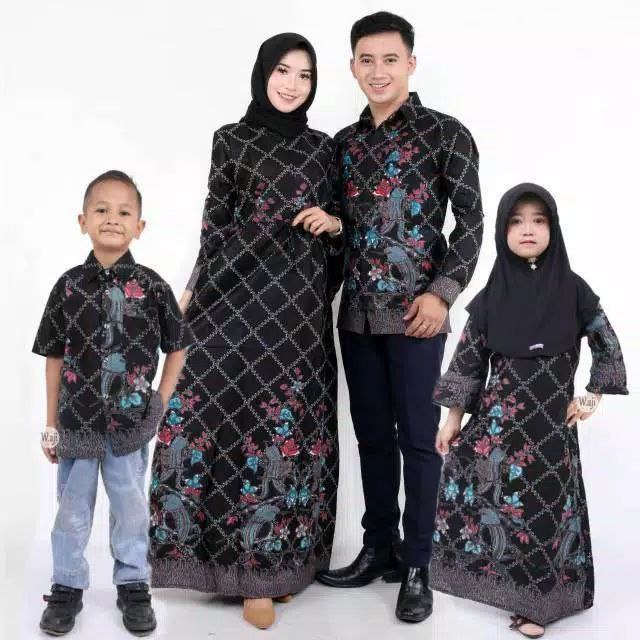 BATIK SARIMBIT // GAMIS KELUARGA // GAMIS BATIK side M L XL XXL