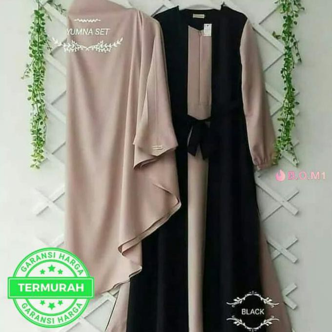 Bagus Banget Yumna Syar'I - Gamis Set Syarii / Baju Gaun Muslim/Dress Hijab Modern Best Seller