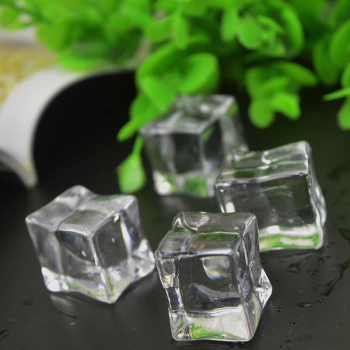 Triple W Fake Dummy Ice Cube Photography Es Batu Palsu Properti Foto