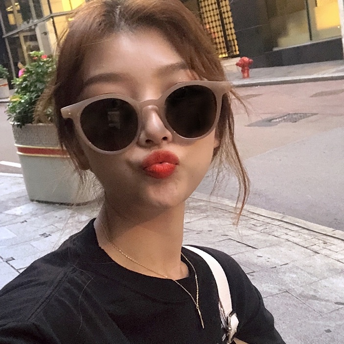 Round Frame Sunglasses Accessories Retro Korean Style Personality All-match Harajuku