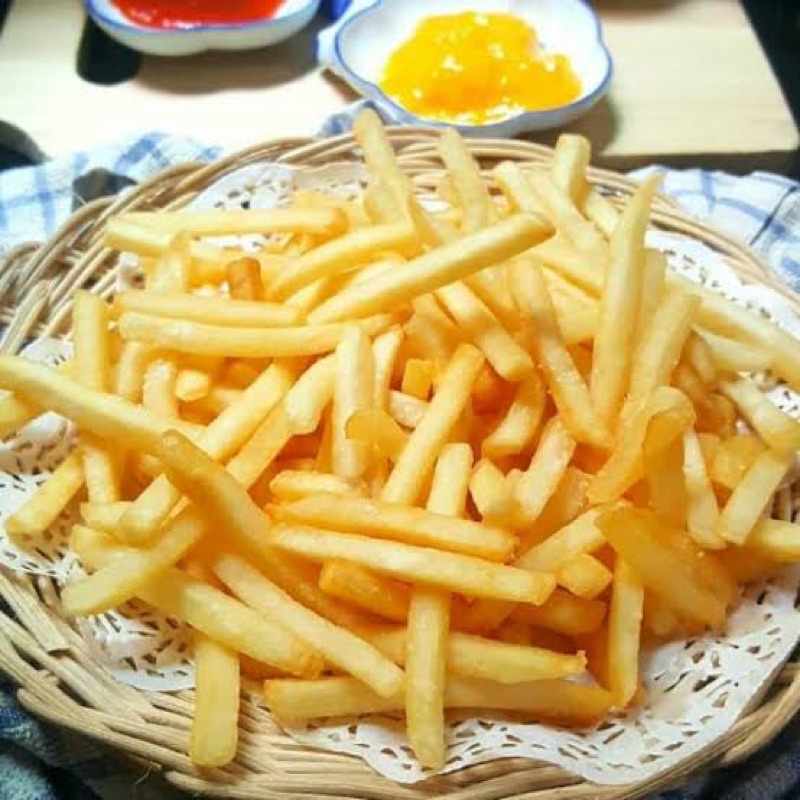 

Kentang french fries shoestring kemasan ekonomis 500gr curah