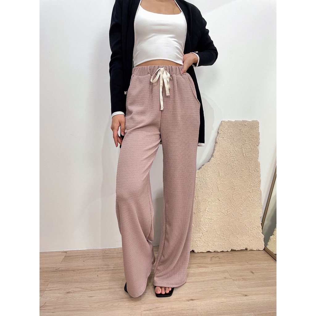 CELANA PANJANG WANITA BUNA KNIT LONG PANTS