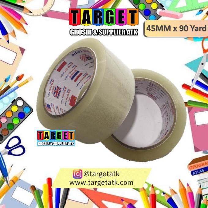

Lakban Bening 2 Inch 90 Yard Dus Isi 72 Roll (Setara Daimaru) Leovivi96Out