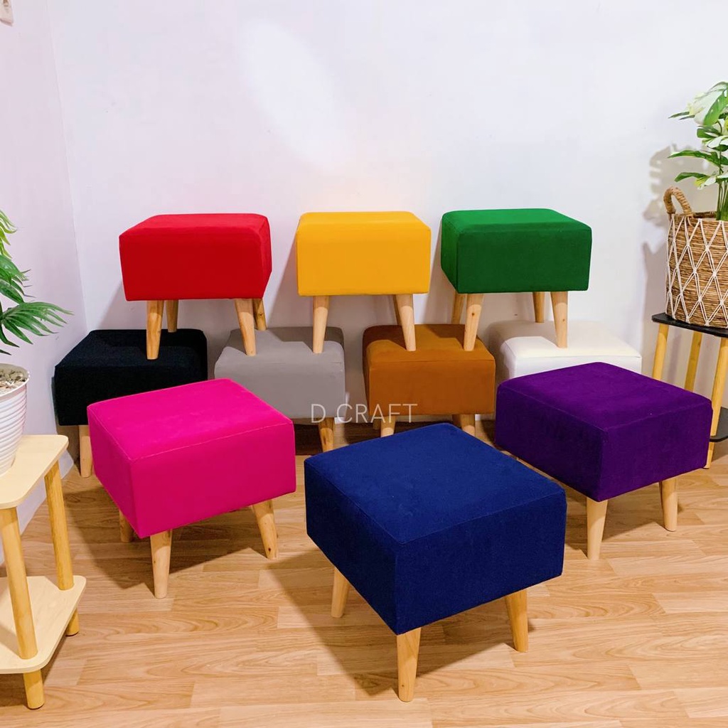 Stool Kotak/ Kursi Stool/ Sofa Kotak/ Sofa Puff