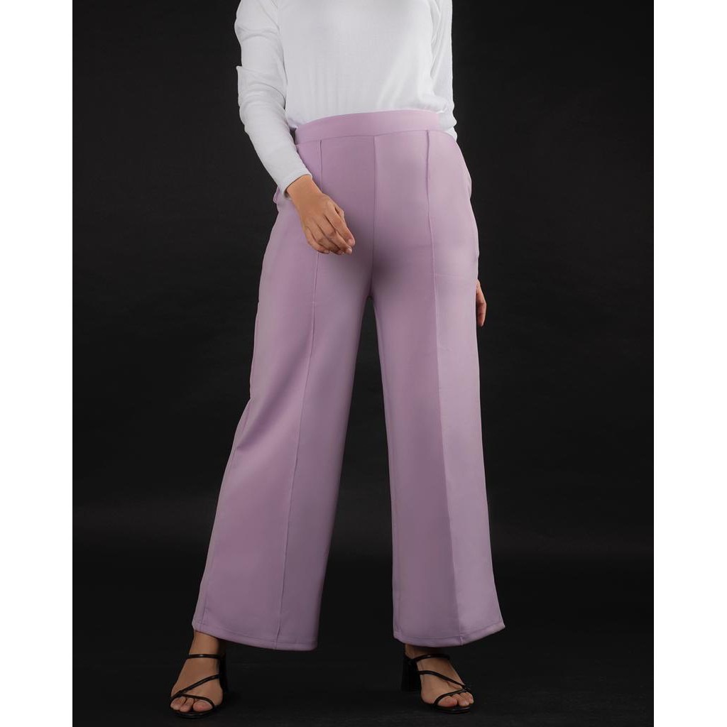 KULOT ANTA LIST SCUBA / MECCA PANTS CULLOTES / KULOT SCUBA CROP HAIGHWAIST