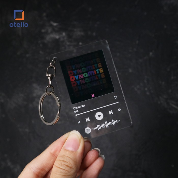 Custom Gantungan Kunci Spotify Keychain | Custom Akrilik Spotify Ganci