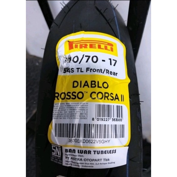 Ban motor luar firelli 110/70 ring 17 diablo corsa 2 racing