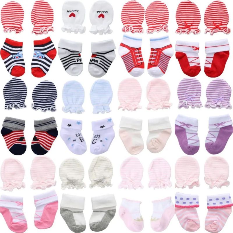 Sarung Tangan Kaki Bayi Kaos Murah Mittens Set Booties Kaos Kaki Bayi Kaos Tangan Bayi Murah