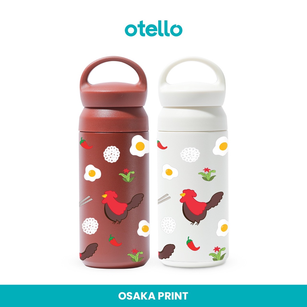 Tumbler Design Karakter Mangkok Ayam Jago Tumblr Indonesia Print UV Botol Minum Termos Tambler Otello Souvenir