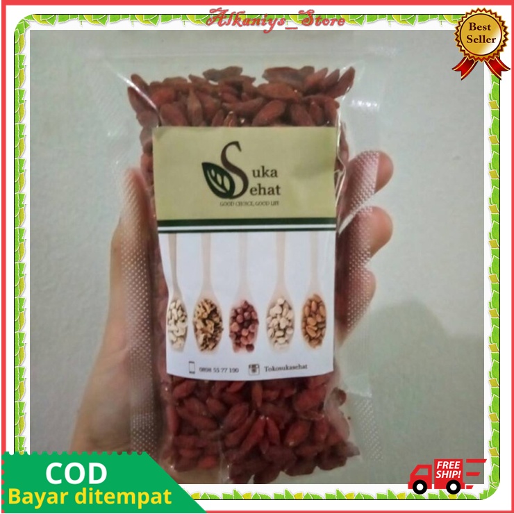 Goji Berry Kering Dried Organik 100 gram Original Obat Tradisional Gojiberry Terlaris PROMO