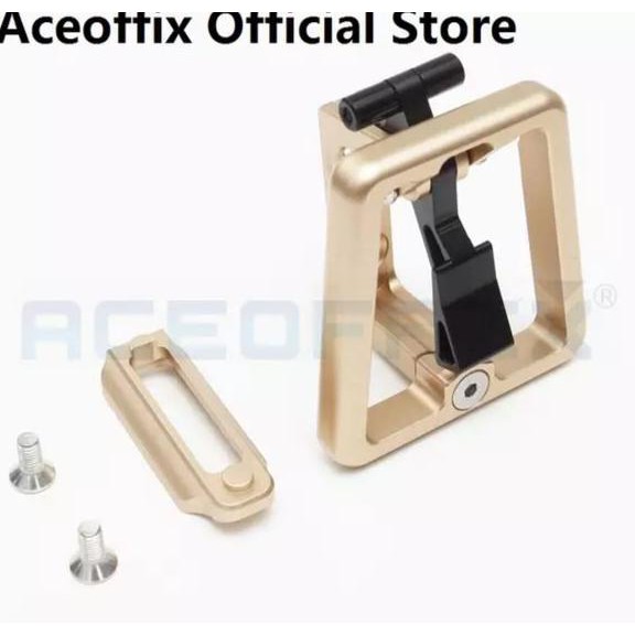 Aceoffix Front Block Unibody For Sepeda Lipat Brompton 3Sixty Fnhon Gust Champagne Gold