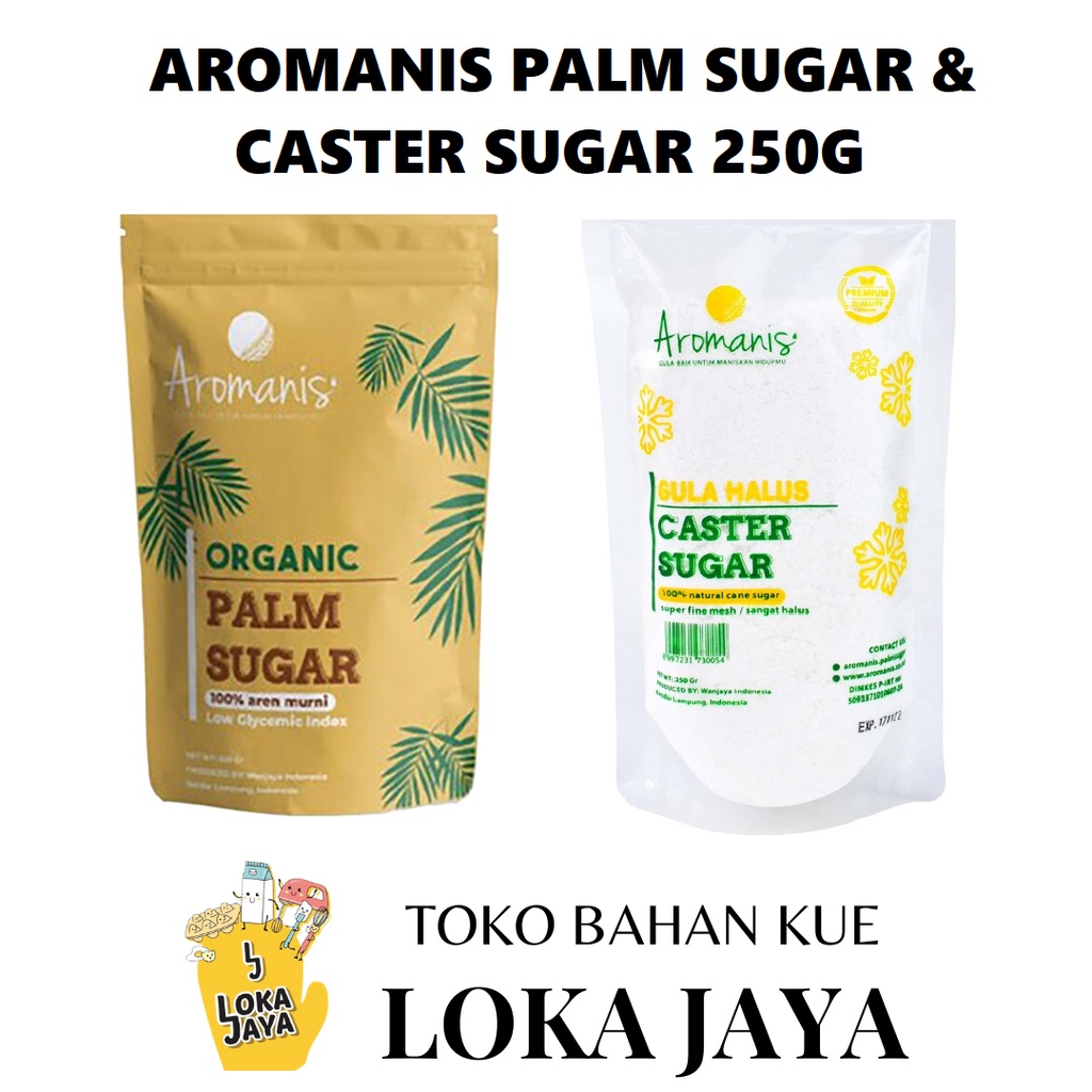 Jual AROMANIS CASTER SUGAR | PALM SUGAR 250 GR | Shopee Indonesia