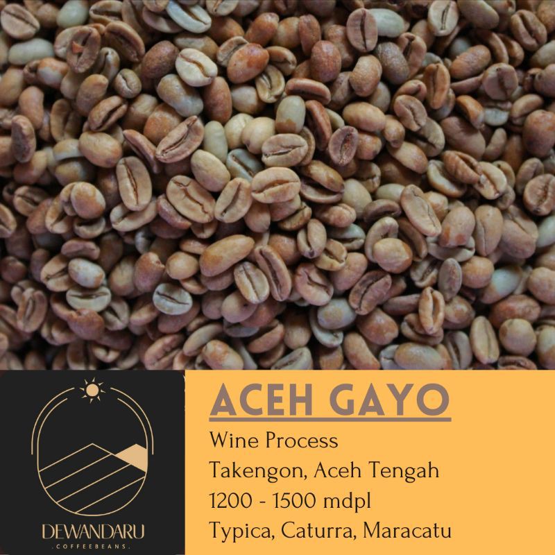 

Biji Kopi Mentah Green Bean Aceh Gayo Wine (1kg)