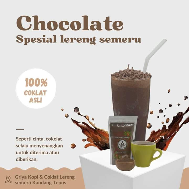 

Bubuk Coklat Murni Premium 100g Lereng Semeru Lumajang