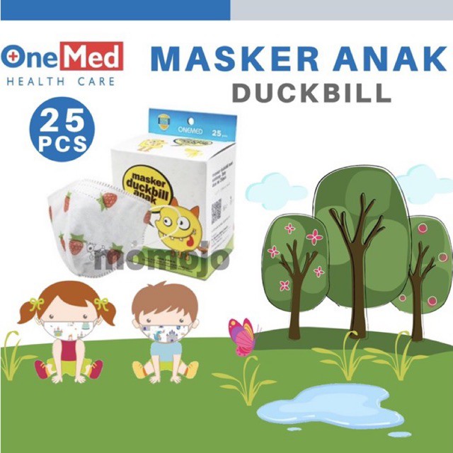 MASKER DUCKBILL ANAK ONEMED 3PLY EARLOOP