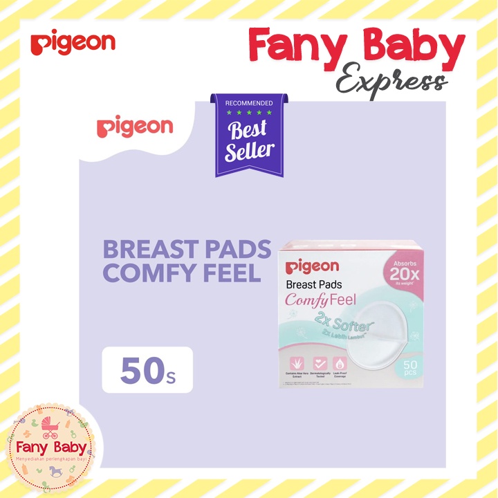 PIGEON BREASTPADS COMFYFEEL 50 PCS