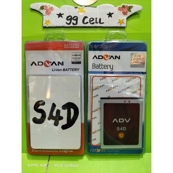 Baterai | Battery | Batre Advan S4D Original