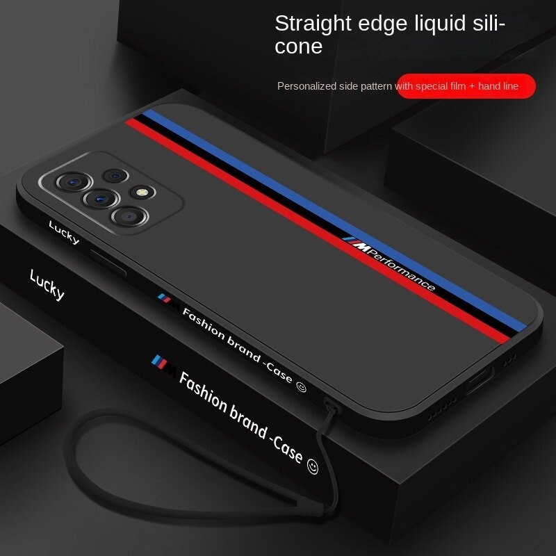 Case Samsung Galaxy A23 4G / A33 5G / A53 5G Lucky Case Silicone Colour Free Wrist Strap ORIGINAL