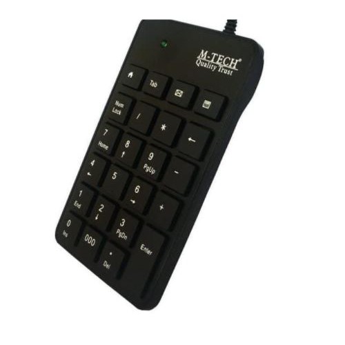 Keyboard numeric m-tech usb 2.0 wired membrane cashier accounting - Keypad angka numerik kasir-akunting