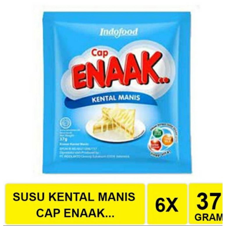 

susu cap enak renceng isi 6 saset ya